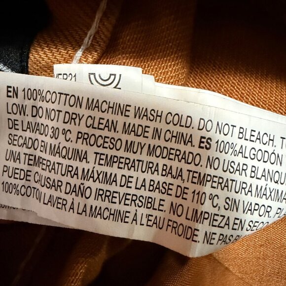 Forever 21 Raw Hem Tan Denim Mini Skirt (Size M) - Picture 9 of 9